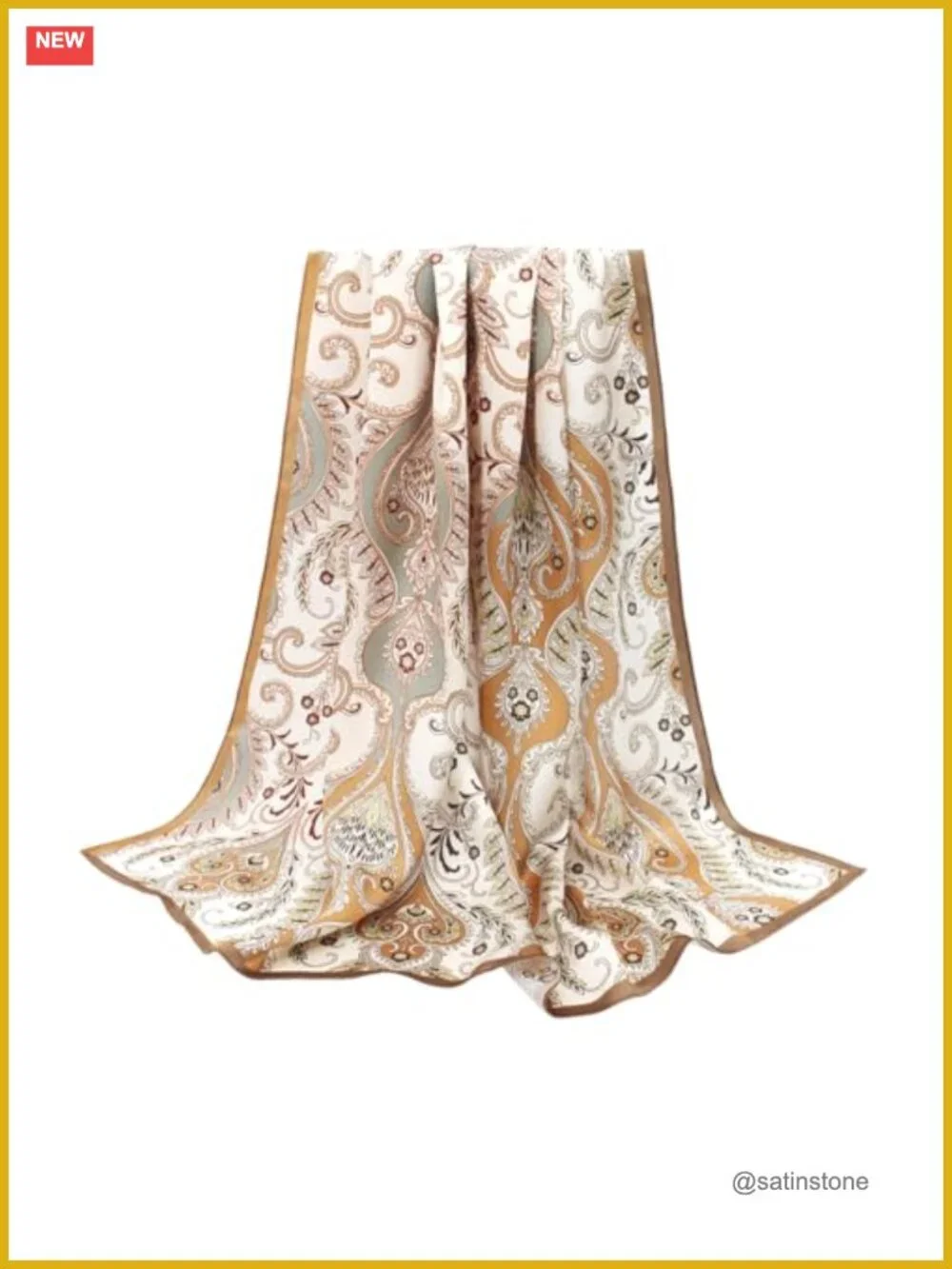 100% Mulberry Silk Scarf 35